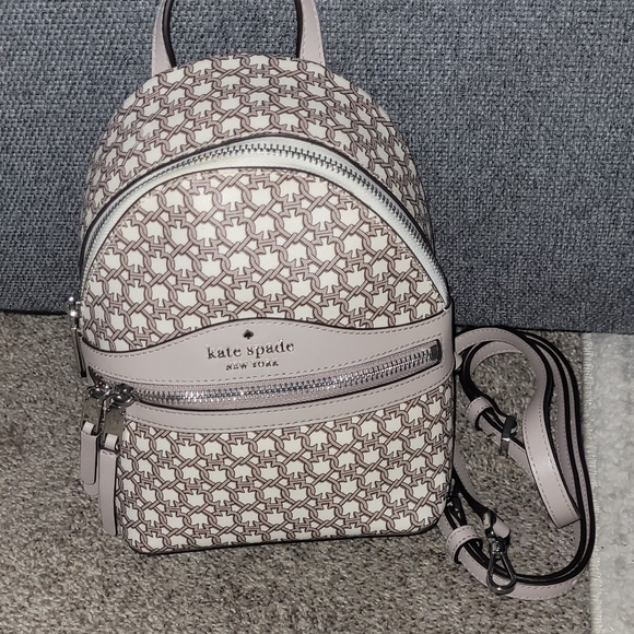 kate spade Handbags - Kate Spade Brown and Cream Backpack